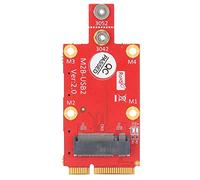 fasient1 Mini PCIe M.2 Adapter, 3042/3052 M.2 Key B to Mini PCI-E, USB 2.0, Supports SIM Card Push Connector, Laptop/Desktop/PC