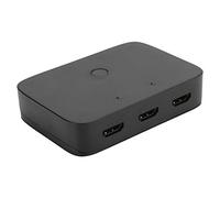 fasient1 USB HDMI KVM Switch 2 Port, Ultra HD Support 3840x2160 at 30Hz, HDMI 1.4, 2in1out USB Sharing Mouse Keyboard Printer KVM Switcher Box