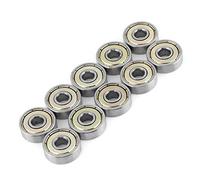 Fasizi 10 Pcs 625ZZ Double Metal Shields Deep Groove Ball Bearings 5x16x6mm