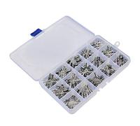Fasizi 200PCS 15 Values 10V,16V,25V,50V Electrolytic Capacitors Assortment Box Range 0.1uF to 220uF