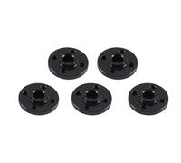 Fasizi 25T Servo Arm 5PCS 25T Round Type Horn Robot Aluminum Alloy CNC Standard Metal Rocker Servo Accessories Disc Steering Arm Black