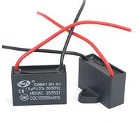 Fasizi 2Pcs CBB61 1.5uF 450V AC 50/60Hz Air Conditioner Fan Motor Running Capacitor
