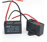 Fasizi 2Pcs CBB61 2.5uF 450V AC 50/60Hz Air Conditioner Fan Motor Running Capacitor