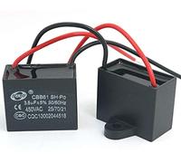 Fasizi 2Pcs CBB61 3.5uF 450V AC 50/60Hz Air Conditioner Fan Motor Running Capacitor