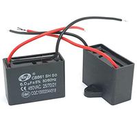 Fasizi 2Pcs CBB61 6uF 450V AC 50/60Hz Air Conditioner Fan Motor Running Capacitor