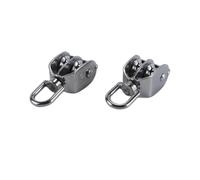 Fasizi 2PCS M20 304 Stainless Steel Swivel Double Pulley Block - Lifting