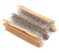Fasizi 560PCS 1/4W Watt 1% Carbon Film Resistors Assorted Kit Set 56 Values (1 ohm~ 10M ohm)