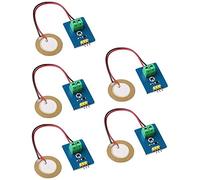 Fasizi 5pcs Analog Ceramic Piezo Vibration Sensor Module 3.3V/5V for Arduino DIY Kit