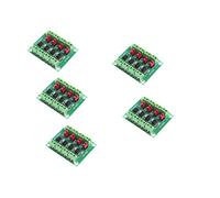 Fasizi 5pcs PC817 4-Channel Optocoupler Isolation Board Voltage Converter Adapter Module 3.6-30V Driver Photoelectric Isolated Module