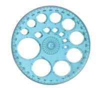 Fasizi Circle Stencil, Circle Round Stencils for Drawing, Professional Ruler, Multifunctional Drawing Aid Tool, Large and Small Size, Suitable for Study(Blue)