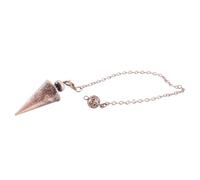 Fasizi Copper Pendulum Esoteric Metal Pendulum Chain Esoteric Spiritual Pendant Chain for Healing, Chakra, Meditation, Dowsing Rods, Divination