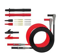 Fasizi Electronic Digital Multimeter Test Leads Kit Crocodile Clips Replaceable Probe Tips Set
