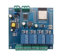 Fasizi ESP32 4-Channel Relay Module with WiFi/Bluetooth IoT Development Board AC220V/DC5-30V ESP32-WROOM-32E Programmable Board for Smart Home Automation DIY Electronic Projects