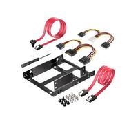 Fasizi Internal Dual Hard Drive Caddy - 2.5" HDD/SSD Mounting Bracket