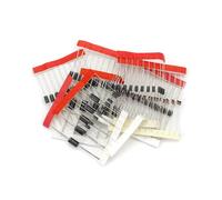 Fasizi Set of 100 Pcs 8 Values Rectifier Diodes Bag Assortment Kit for Arduino (25 x 1N4148, 25 x 1N4007, 10 x 1N5819, 10 x 1N5399, 10 x FR107, 10 x FR207, 5 x 1N5408, 5 x 1N5822)