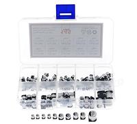 Fasizi SMD Capacitors Assorted Box,145pcs of 10 values 0.47 to 470uF SMD Electrolytic Capacitors Assortment Kit