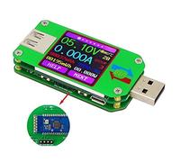 Fasizi UM24C USB 2.0 Power Meter Tester USB Multimeter Color LCD Display Voltage Current Meter Voltmeter Amperimetro Battery Charge Measure Cable Resistance with Bluetooth