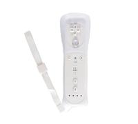 Fasizi White Wireless Motion Sensor Controller - for Wii/Wii U, Console Remote with Silicone Case & Wrist Strap