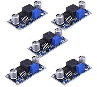 Fasizi XL6009 DC-DC Adjustable 4A Step-up Module, 3-30V Input to 5-35V Output Voltage Boost Converter Board, 400KHz Frequency, 5pcs