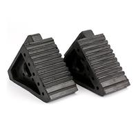 Fasmov 2 Pack Solid Rubber Heavy Duty Wheel Chock, 3.85kg