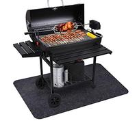 Fasmov Fire BBQ Grill Mat for Gas Electric Grill Extra Large Grill Pad Fire BBQ Floor Protective Mat for Backyard Outdoor Barbecue, 120 x 76cm