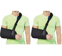 Fasola Universal Arm Sling, Shoulder Immobilizer with a Foam Neck Pad for Women, Men, Teenager, Adjustable Arm Support Strap for Broken Wrist, Elbow, Arm, Dislocated Shoulder - L (Pack of 2)