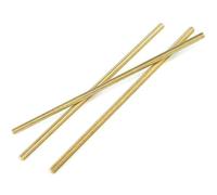 FASOLI Brass Full Threaded Rod M2 M2.5 M3 M4 M5 M6 M8 M10 M12 Solid Stud Metric Bolt 250MM For Electronic Mechanical Equipment Parts 1pc (Color : M4, Size : 250mm)