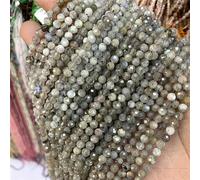 FASOLI Small Natural Faceted Stone Beads Purple Mica 2/3/4mm Quartzs Amethysts Agates Fluorite Crystal Faceted Beads for Jewelry Making (Color : NO.30 Labradorite, Size : 2mm About 180pcs)