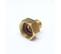 FASPARTS 3/8" Male NPT MPT MIP to 3/4" Female GHT Garden Hose Thread Adapter Brass Fitting Fuel / Air / Water / Boat / Gas / Oil WOG House / Boat / Lawn / Power Wash / Irrigation