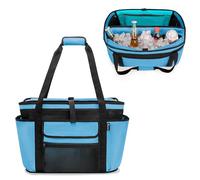 Fasrom Beach Bag with Insulated Cooler, Waterproof Beach Bag with Dry-Wet Separation for Pool, Swim, Travel, Blue (Patent Design)