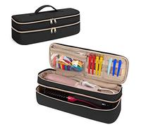 Fasrom Double Layer Travel Case Compatible with REVLON One Step Blow Hair Dryer Brush Shark SmoothStyle Hot Air Brush, Black (Bag Only, Patent Pending)