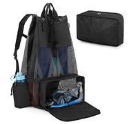Fasrom Mesh Scuba Diving Bag, XL Snorkeling Gear Backpack for Mask, Fins and Wetsuit (Empty Bag Only, Patent Design)