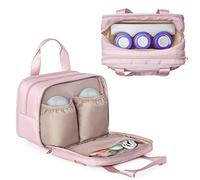Fasrom Portable Breast Milk Storage Bag with Cooler for Work Mom, Pink | Compatible with Momcozy, Elvie, Medela Breast Pump, Breastmilk Cooler Bag for Outdoor Travel, Picnics or On the Go