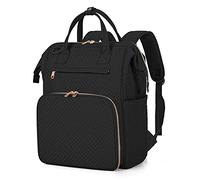 Fasrom Teacher Backpack for Work Women, Large Teacher Tote Bag with Laptop Compartment for Teacher Supplies (Empty Bag Only), Black, L, Fashion