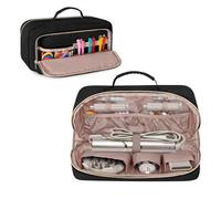 Fasrom Travel Storage Case Compatible with Dyson Airwrap, Hair Tool Carrying Bag Compatible with Shark Flexstyle Hair Dryer and Straightener, Black