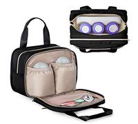 Fasrom Wearable Breast Pump Bag with Cooler Compatible with Elvie Hands-Free Pumps and Medela Pump in Style, Portable Pump Carrying Case for Working Moms, Black (Bag Only, Patent Design)