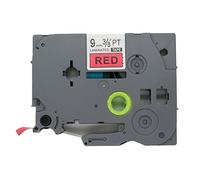 Fassport 1 Pack Black on Red Label Tape Compatible for Brother P-Touch TZ 421 TZe 421 9mm 3/8"