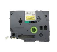 Fassport 1 Pack Black on Yellow Extra Strength Adhesive Label Tape Compatible for Brother P-Touch TZ S641 TZe S641 18mm 3/4"