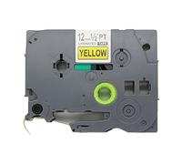 Fassport 1 Pack Black on Yellow Label Tape Compatible for Brother P-Touch TZ 631 TZe 631 12mm 1/2"