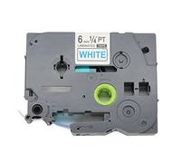 Fassport 1 Pack Blue on White Label Tape Compatible for Brother P-Touch TZ 213 TZe 213 6mm 1/4"