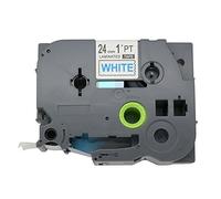 Fassport 1 Pack Blue on White Label Tape Compatible for Brother P-Touch TZ 253 TZe 253 24mm 1"