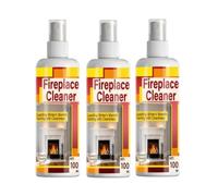Fast-Acting and Convenient Fireplace Cleaner,Soot Remover Spray,100ml，3PC | Oven Cleaner,Wood Cleaner,Cleans Fireplace & Wood Burner Doors,Removes&Cleans Ash,Brick and Stone Cleaner for Fireplace