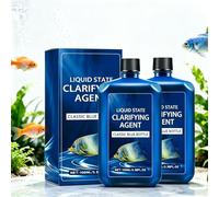 Fast Acting Aquarium Water Clarifier, Pond Clear Water Treatment for Green Waters, Blanket Weed Treatment Remover for ponds, Clears Cloudy Fish Tank, Safe for Fish and Wildlife, Natural Formula