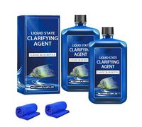 Fast-Acting Aquarium Water Clarifier, Powerful Aquarium Water Purifier, Keep the Waters Clear, Liquid State Clarifying Agent, Safe & Gentle Formula, For Freshwater Aquariums and Fish Ponds (2pcs)