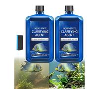 Fast-Acting Aquarium Water Clarifier, Water Clarifier For Fish Tank, 3.4 Oz Powerful Freshwater Aquarium Water Purification Clarifier, Clears Cloudy Fish Tank Water, Safe For All Fish And Plants (3)