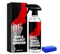 Fast-Acting Car Iron and Fallout Remover Spray,Rust Remover for Metal，1Pcs | Fast-Acting Iron Powder Remover, Removes Rust & Brake Dust, for Wheels, Tools, Bikes & Metal Surfaces, Metal Surface Cleaner