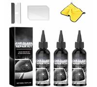Fast-Acting Car Windshield Crack Repair Kit, Windshield Repair Liquid for Cracks & Chips, Stop Spreading, Easy Quick Fix for Car Windows and Mirrors (3)