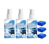Fast Acting De-Icing Spray for Cars,Car Windshield Deicer Sprays (3pc) | Melting Spray,Snow & Ice Remover for Windshields,Side Mirrors & Auto Glass,Quick-Melting Defrosting Solution for Cars,Trucks