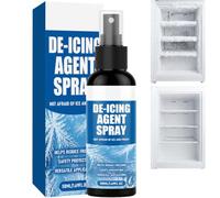 Fast-Acting Defrost Spray for Refrigerator Freezer-Instant Frost Melting No Scraping, Multi-Use Ice Remover, Non-Corrosive De-Icer with Fresh Mint Scent,easy to use for freezers (1PCS)