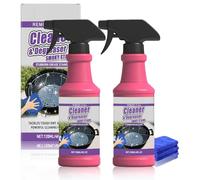 Fast Acting Heavy Duty Grill Cleaner Spray, BBQ Grill Spray Degreaser 120ml, All Purpose Heavy-Duty Oven & Grill Cleaner Agent, High-Performance Cleaning for Burnt-on Food and Grease (2PC)